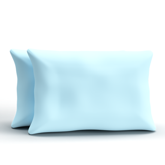 Picture of Std Pillowcase Light Blue 2pk - 54 x 70 x 15cm