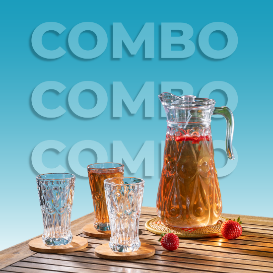 Picture of Jubilee Jug/Lid + (6) Jubilee Tumblers - 225ml