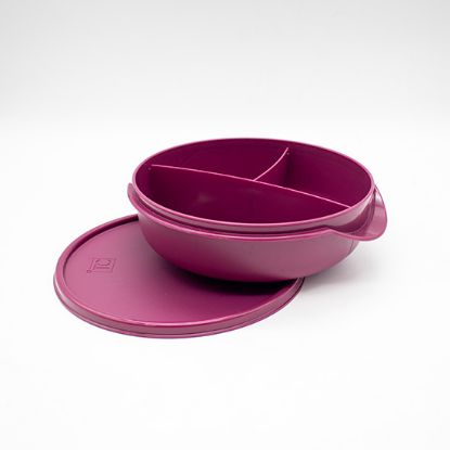 Picture of Round Divided Luncher 1Lt - Cherry