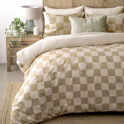 Picture of Checkered Duvet Cover Set 3pc  - King
